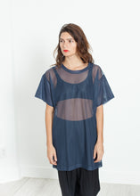 Load image into Gallery viewer, Mesh Over Tee in Navy
