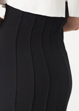 Load image into Gallery viewer, Layered Contrast Dress in Cream/Black
