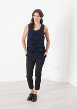 Load image into Gallery viewer, Ruffled Tank Top in Navy
